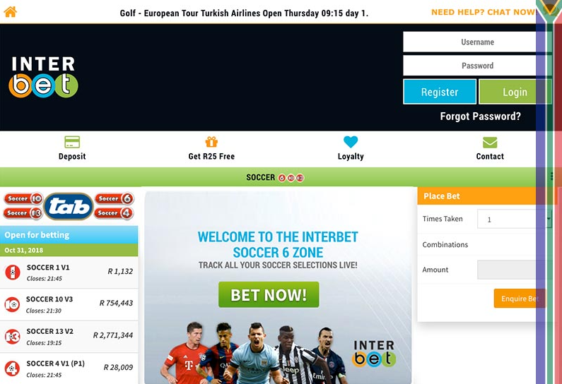 Interbet Review in South Africa